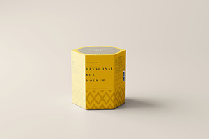 Hexagonal Box Mockup