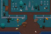 The Graveyard - Top Down Tileset, an Illustration by pzUH (Thumbnail 2 of 4)