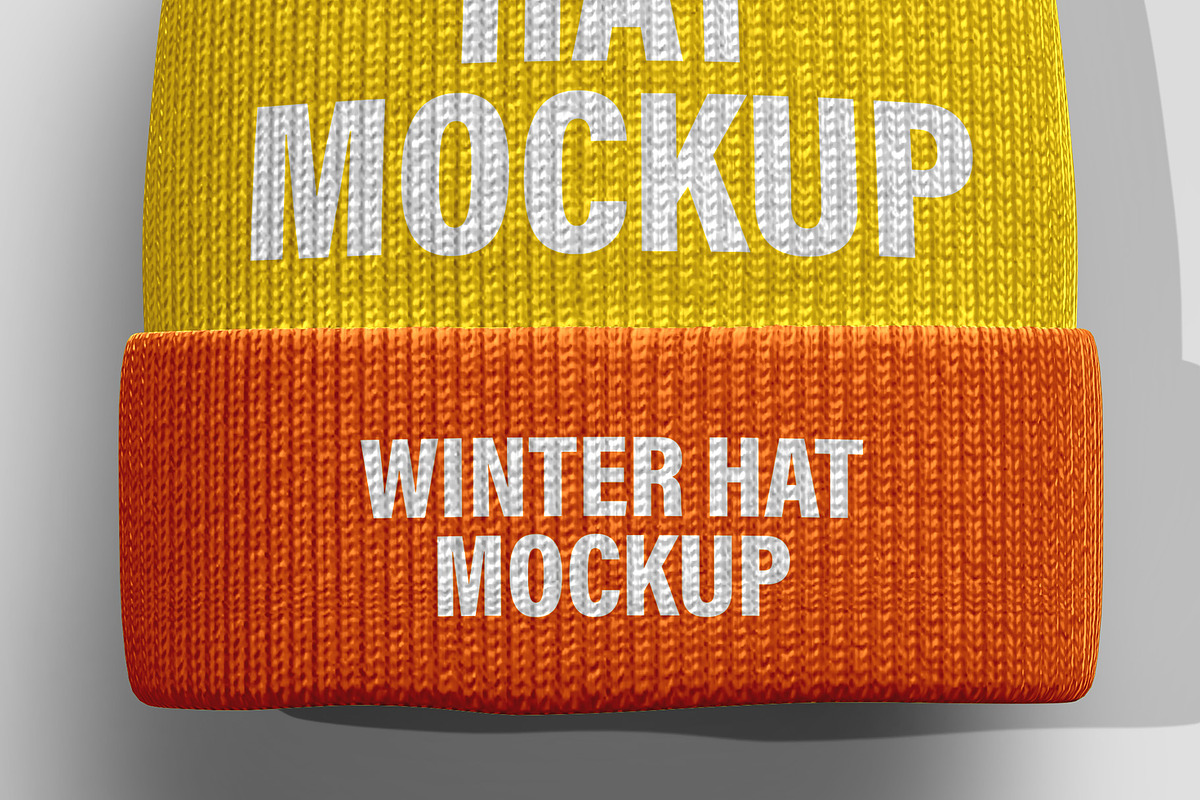Winter Hat Mockup - 8 views, a Hat Mockup by Illusiongraphic (Photo 15 of 19)