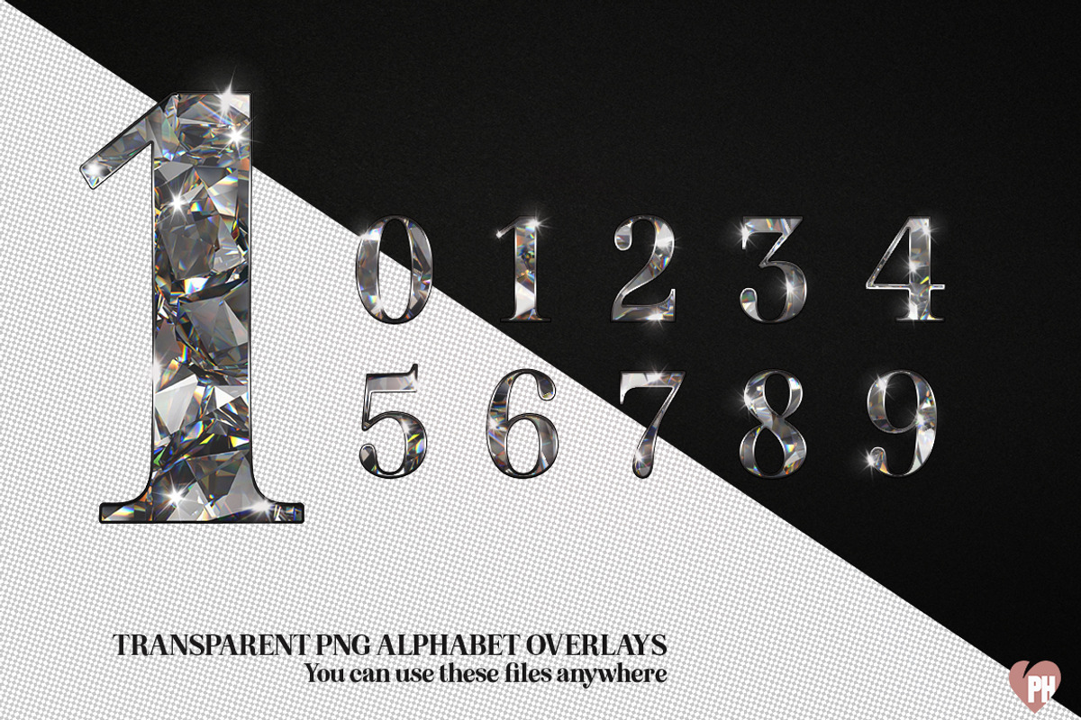 Diamond Alphabet Clip Art, a Templates & Theme by Photohacklovers (Photo 5 of 6)