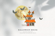 Halloween watercolor collection, a Decorative Illustration by CrystalinaShop (Thumbnail 10 of 16)