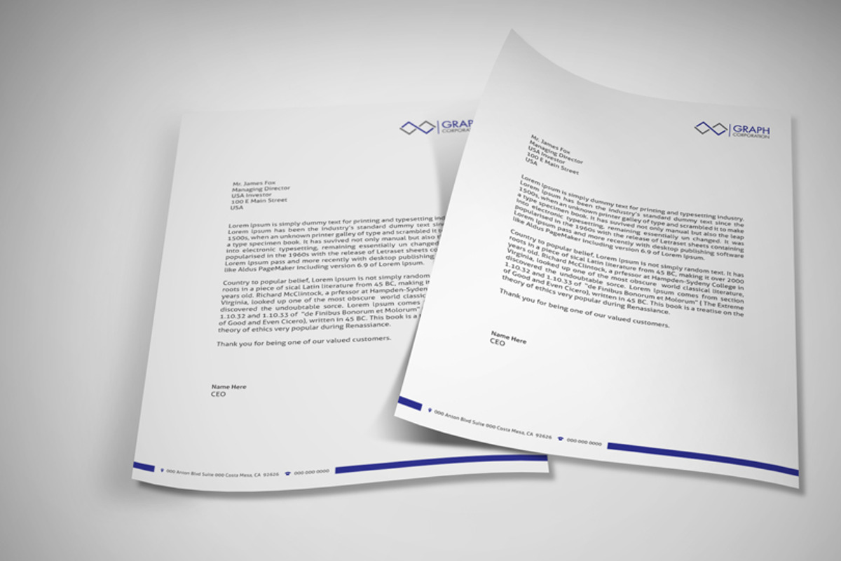 Letterhead, a Stationery Template by asimalikhan555 (Photo 2 of 6)