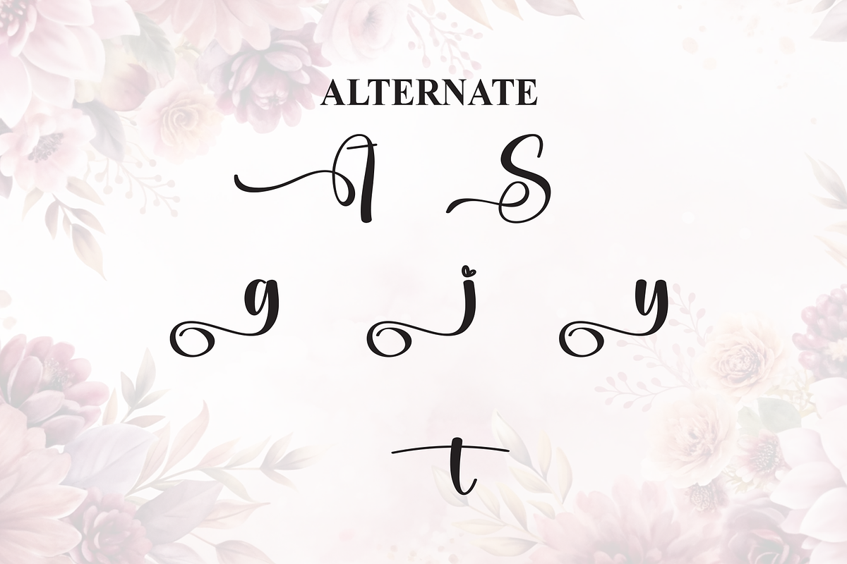 Sweety Angela | Script Font, a Handwritten Font by Scratchones (Photo 8 of 9)