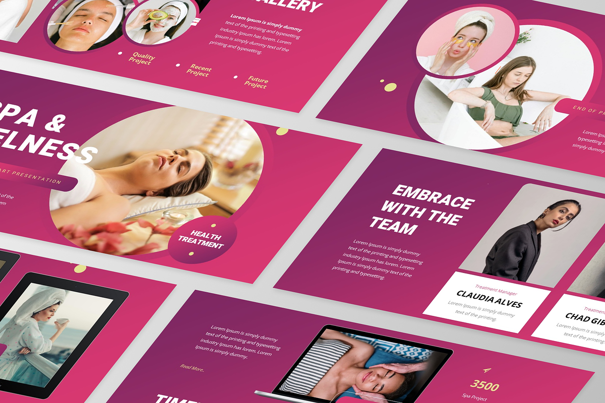 Spa Treatment PowerPoint Template, a Presentation Template by GraphauseProject (Photo 5 of 6)