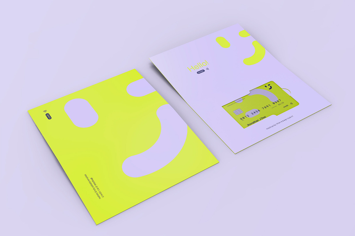 3d Credit Card in Folder Mockup, a Merchandise Mockup by The Rose Project (Photo 2 of 4)