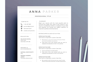 Student Resume template Word & Docs, a Resume Template by Climbwithelevator
