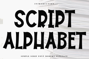 Script Alphabet, a Script Font by InermediaSTUDIO