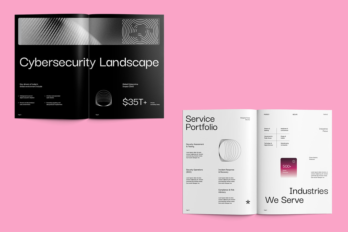 Cybersecurity Company Profile - CYBE, a Brochure Template by fakhroo (Photo 4 of 13)