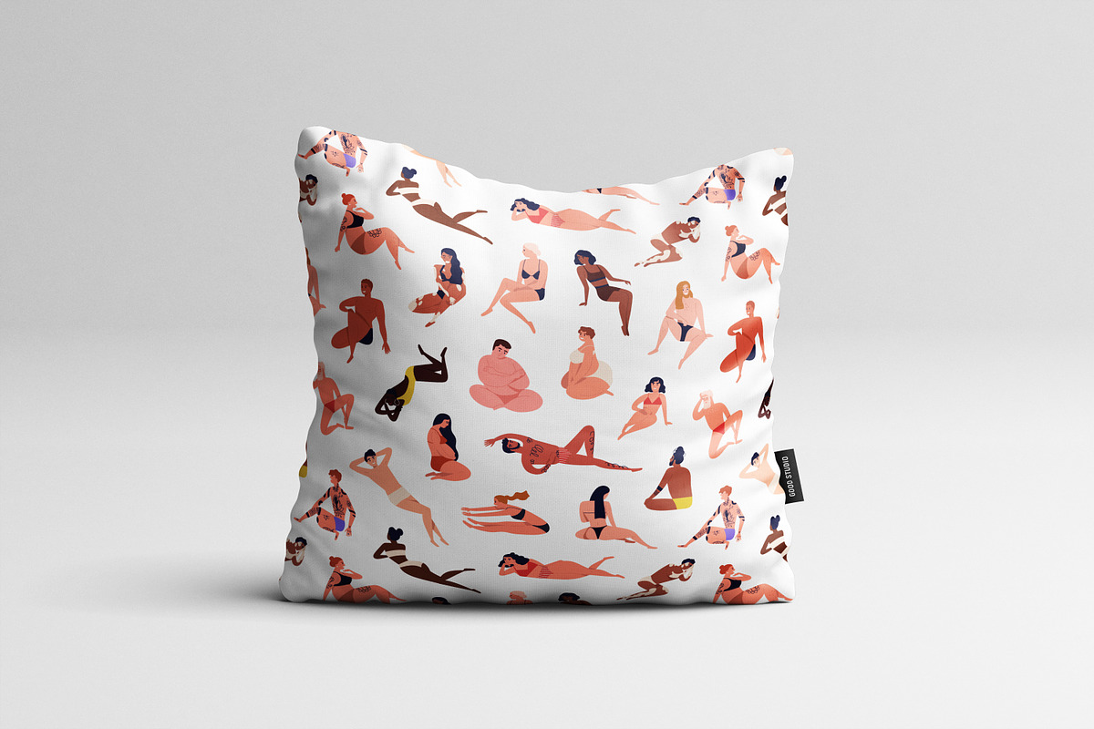 Body diversity seamless patterns, a Pattern Graphic by Good Studio (Photo 7 of 9)