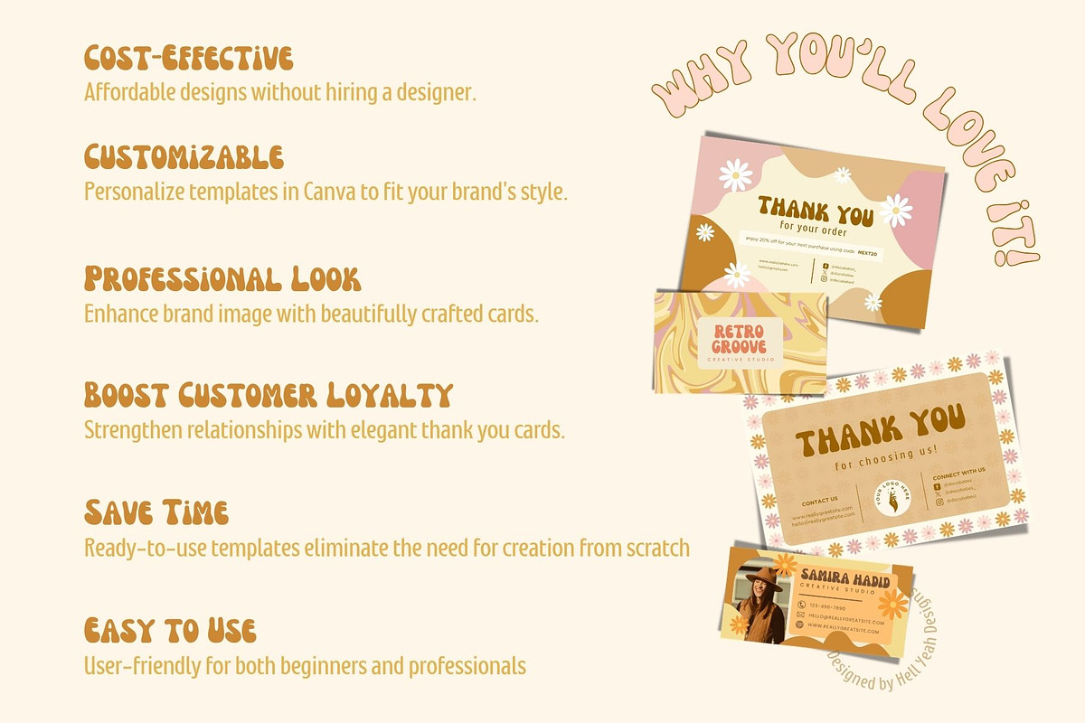 Retro Groove Branding Starter Kit, a Branding & Logo Template by Hell Yeah Designs (Photo 5 of 15)