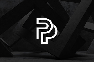 Letter PP Simple Logo