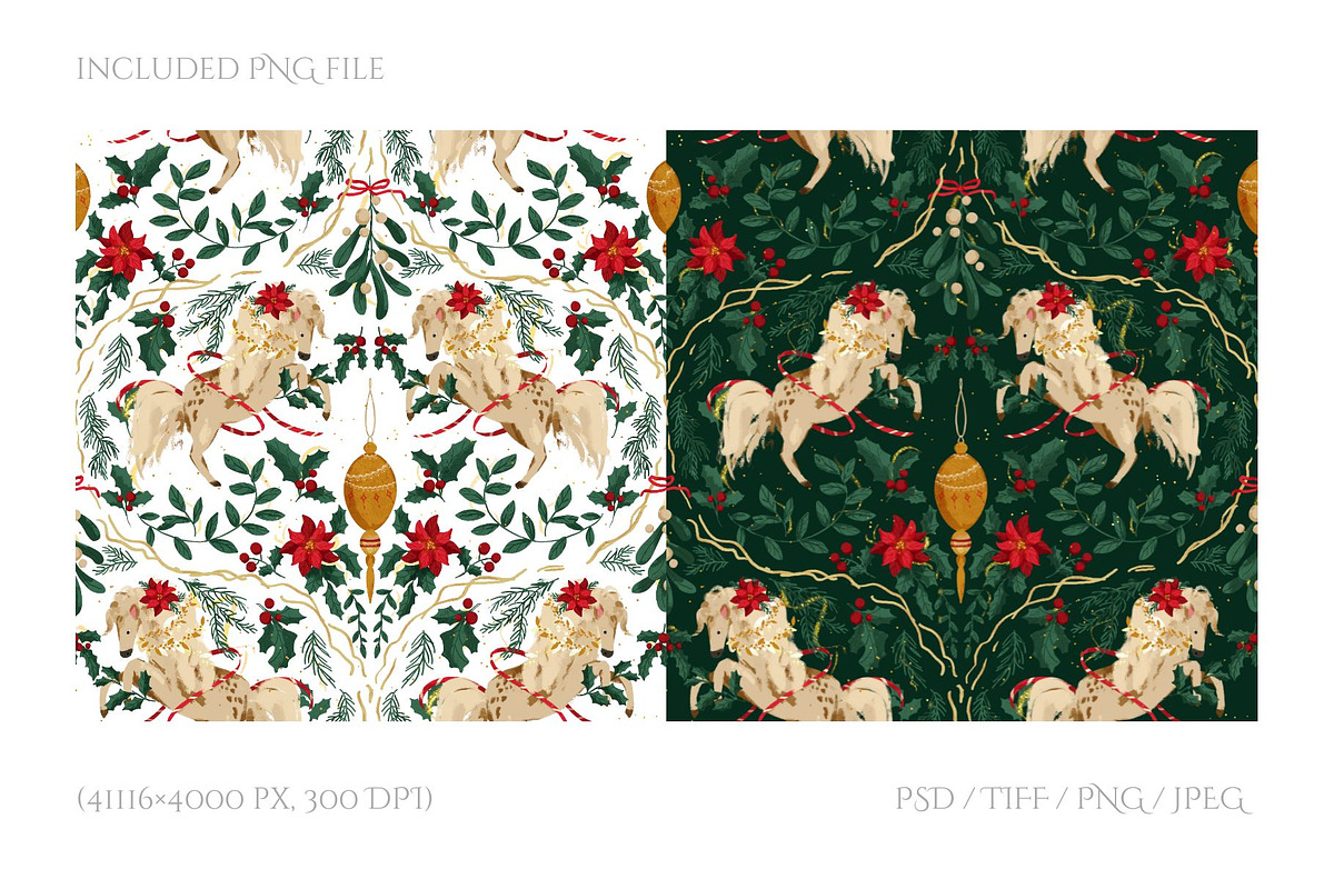 Luxury Christmas Pattern, a Pattern Graphic by PaperJamLab (Photo 3 of 11)