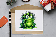 Halloween Funny Frog Clipart, an Illustration by RobertsArt (Thumbnail 5 of 7)