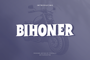 Bihoner - Artdeco Typeface, a Handwritten Font by garismantra (Thumbnail 1 of 4)