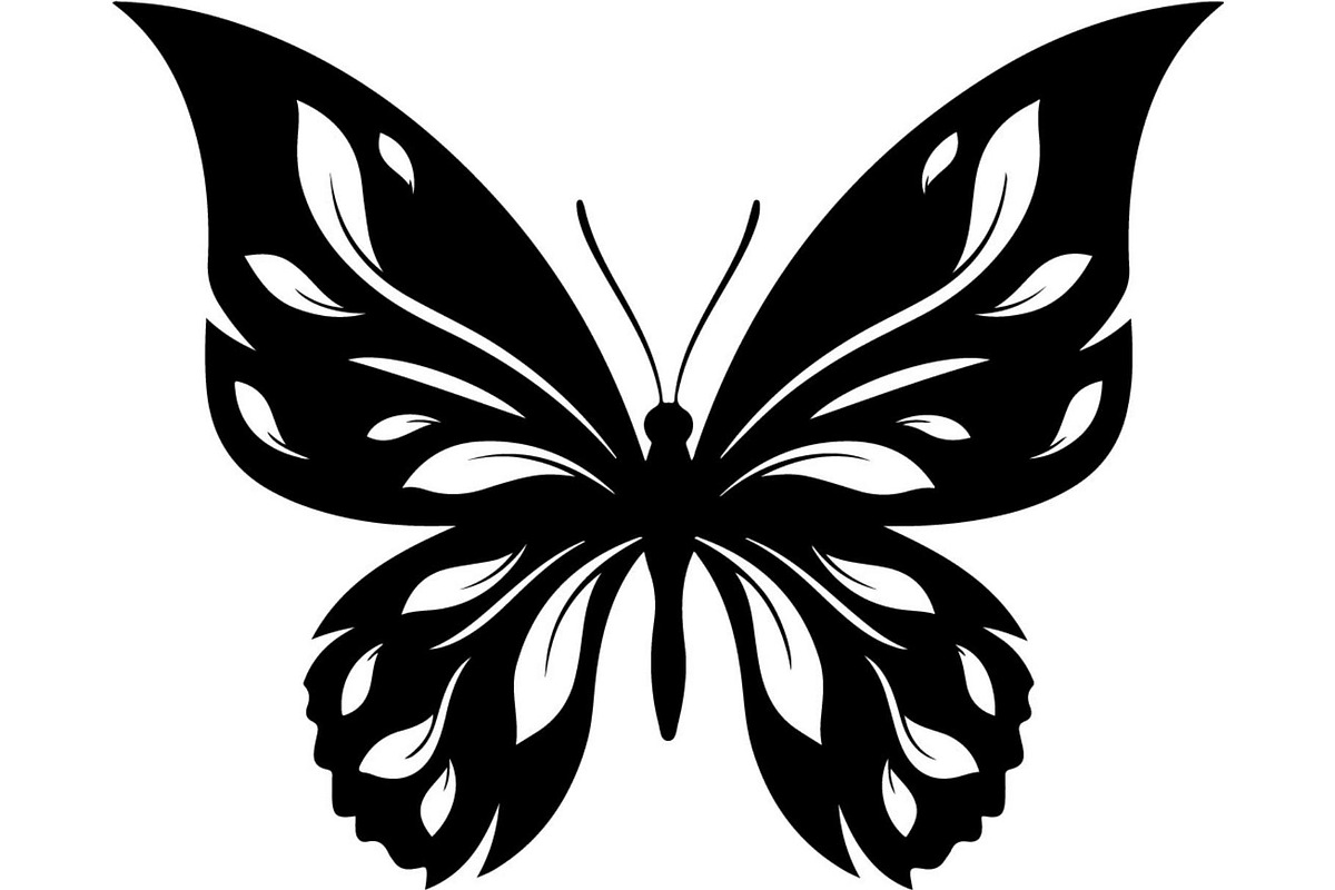 Elegant Butterfly Silhouette, an Object Graphic by Creativeshirt (Photo 3 of 17)