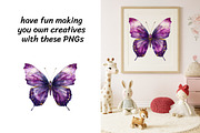 Adorable Butterfly Clipart Bundle, an Animal Illustration by InkyQueenArt (Thumbnail 3 of 5)