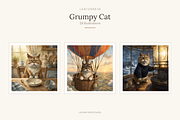 Grumpy Cat Illustrations, 29, an Animal Illustration by LanternkinStudio (Thumbnail 1 of 14)
