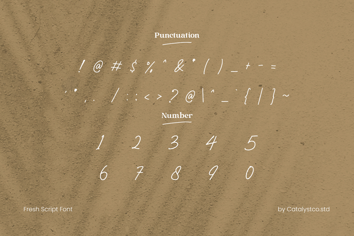 Wening Fresh Script Font, a Script Font by Catalystco Studio (Photo 3 of 10)