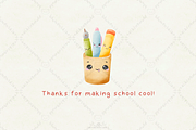 Kawaii Watercolor Back to School, an Education Illustration by Blumensdiary (Thumbnail 7 of 7)