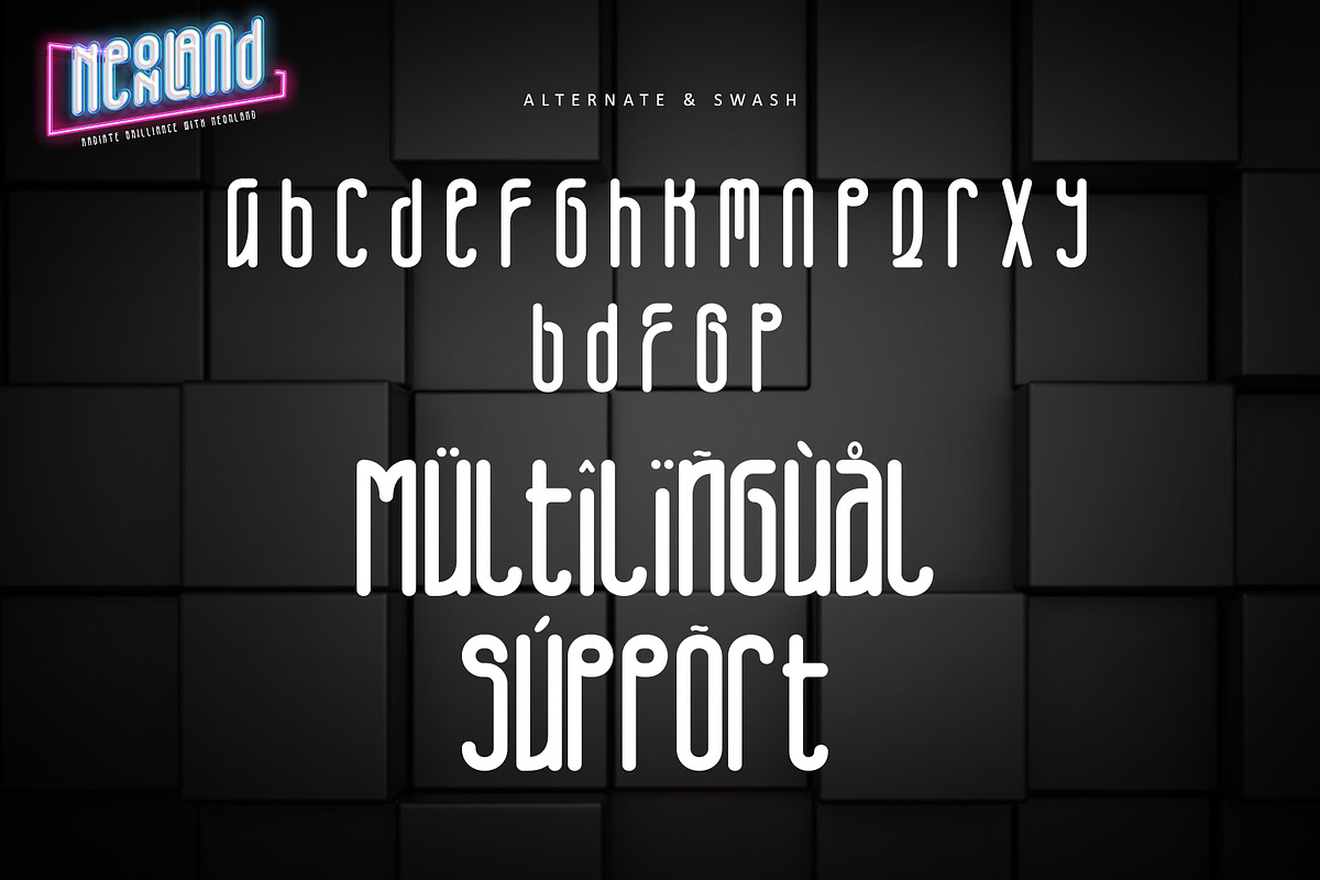 Neonland, a Sans Serif Font by Letterara (Photo 10 of 12)