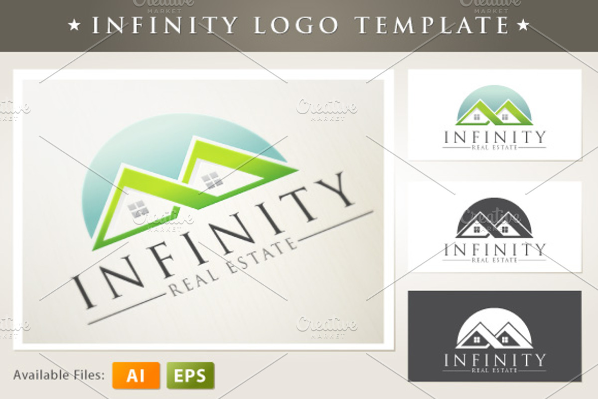 Real Estate Logo Template, a Branding & Logo Template by mikailain