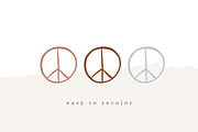 peace sign / boho bundle, an Animal Illustration by KruthDesign (Thumbnail 3 of 6)