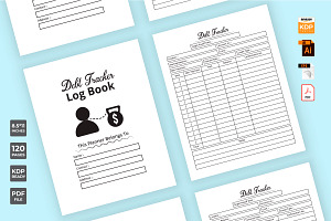 Debt Tracker KDP Interior Log Book