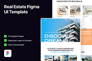 Squar - Free Real Estate Figma, an UI Kit Template by FinestDevs (Thumbnail 1 of 6)