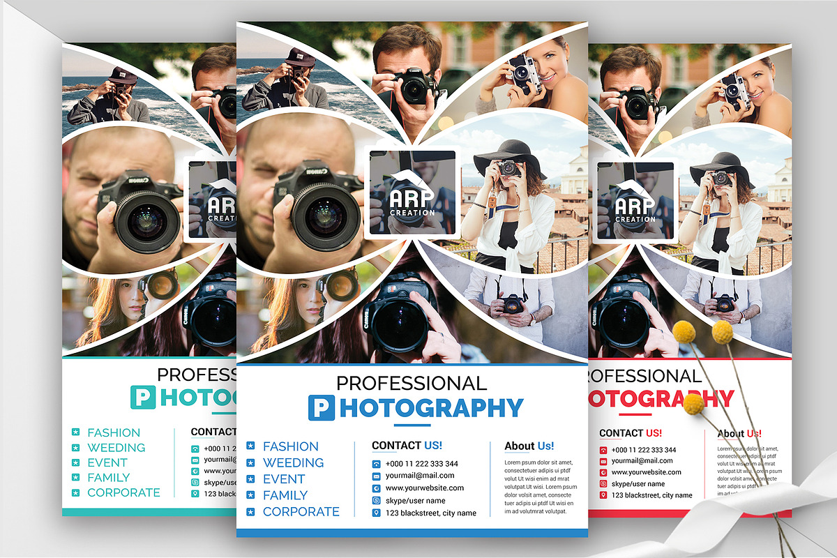 Photography Flyer Template, a Flyer Template by ARP Creation (Photo 2 of 7)