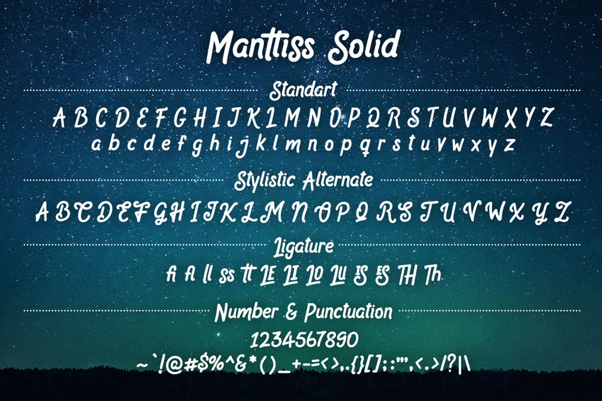 Manttiss Marker Font preview 5