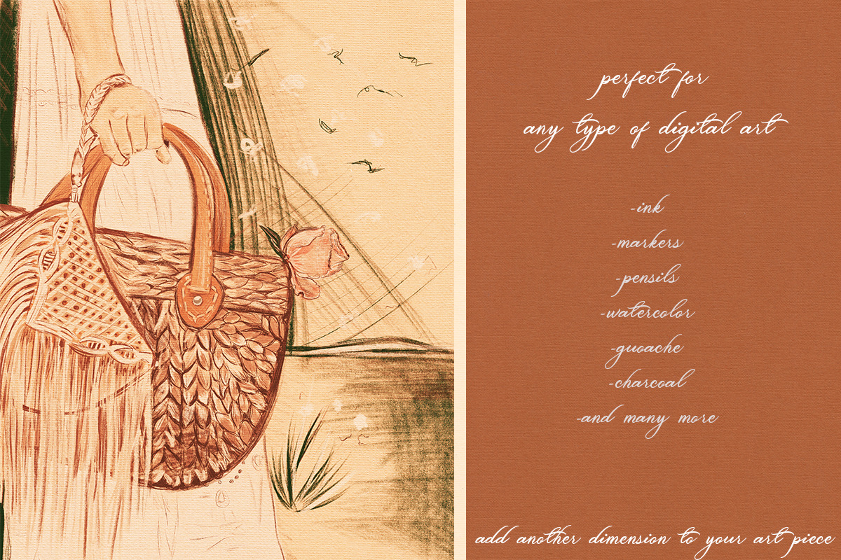 Terracotta Fine Art Paper Set, a Texture Graphic by Liquid Amethyst Art (Photo 6 of 9)