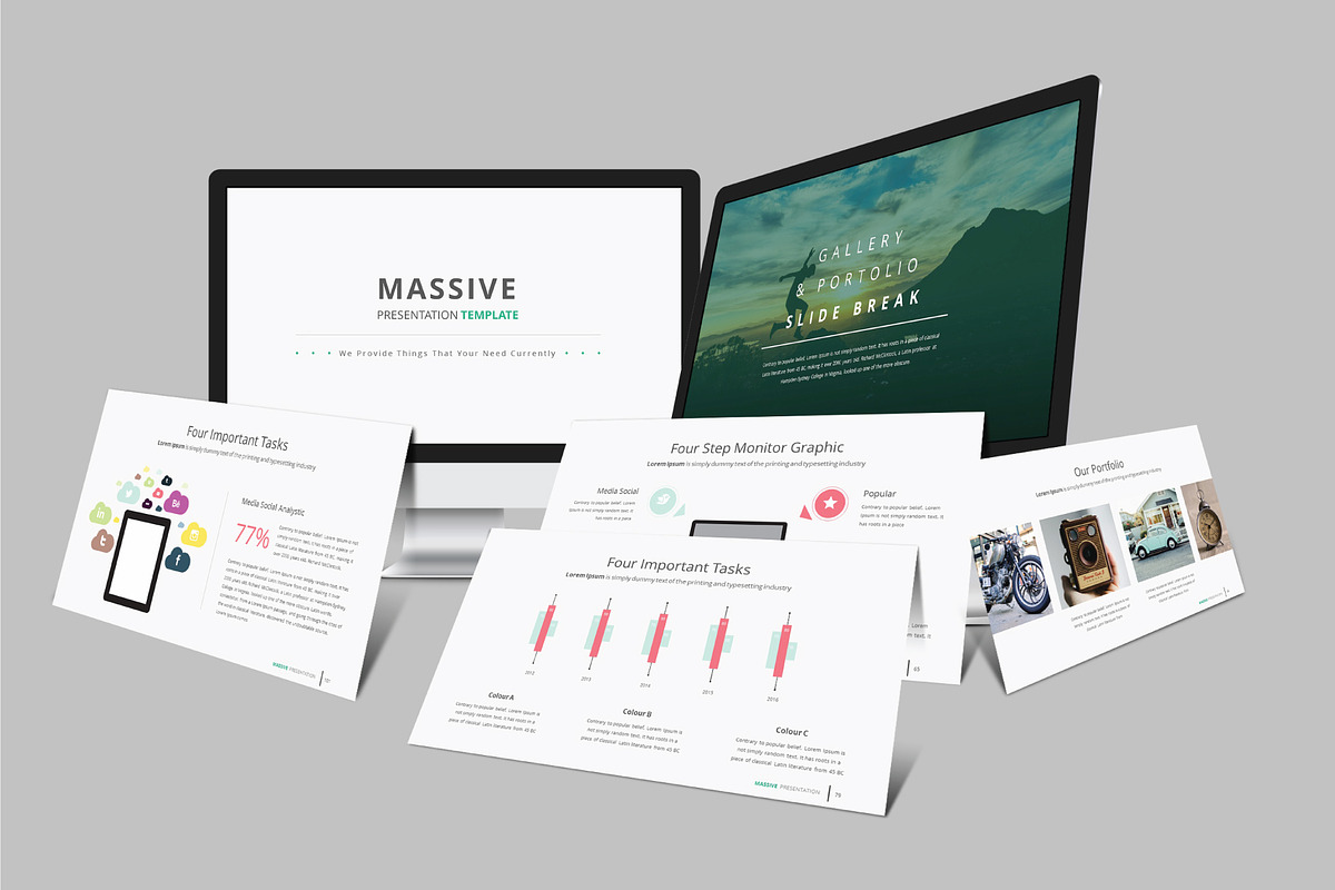 Massive Presentation Template, a Presentation Template by Rystudio (Photo 2 of 7)