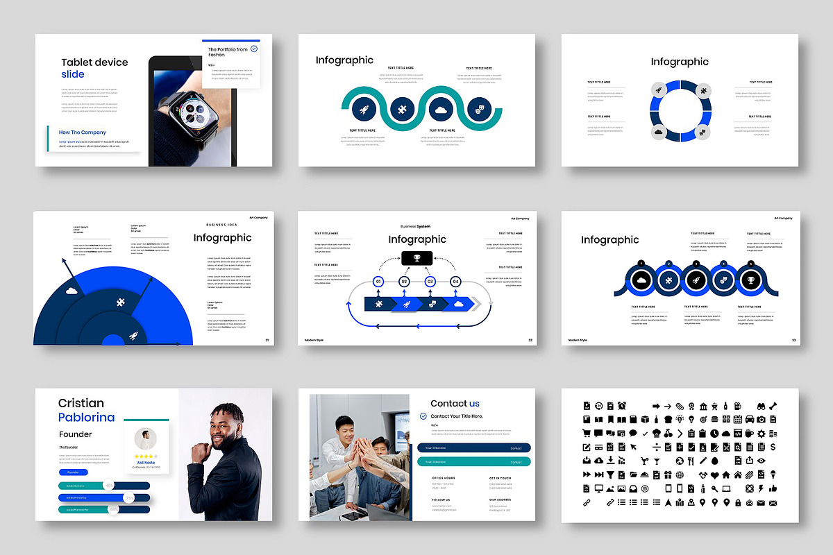 Fashon - Business Google Slide Templ, a Presentation Template by Dens Creative Studio (Photo 5 of 6)