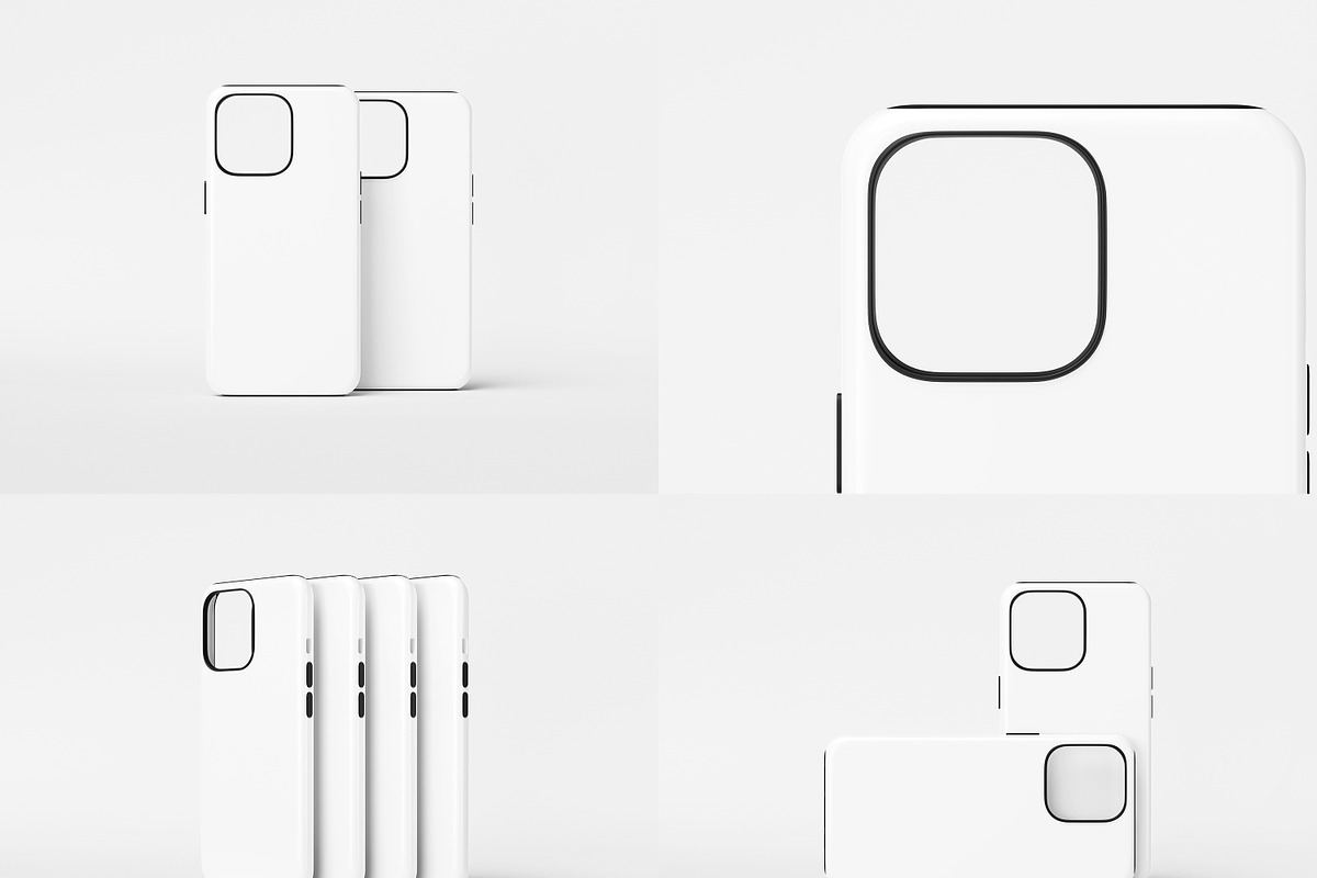 iPhone 13-14 Pro Tough Case Mockup, a Wearable Device Mockup by Mocart (Photo 11 of 11)