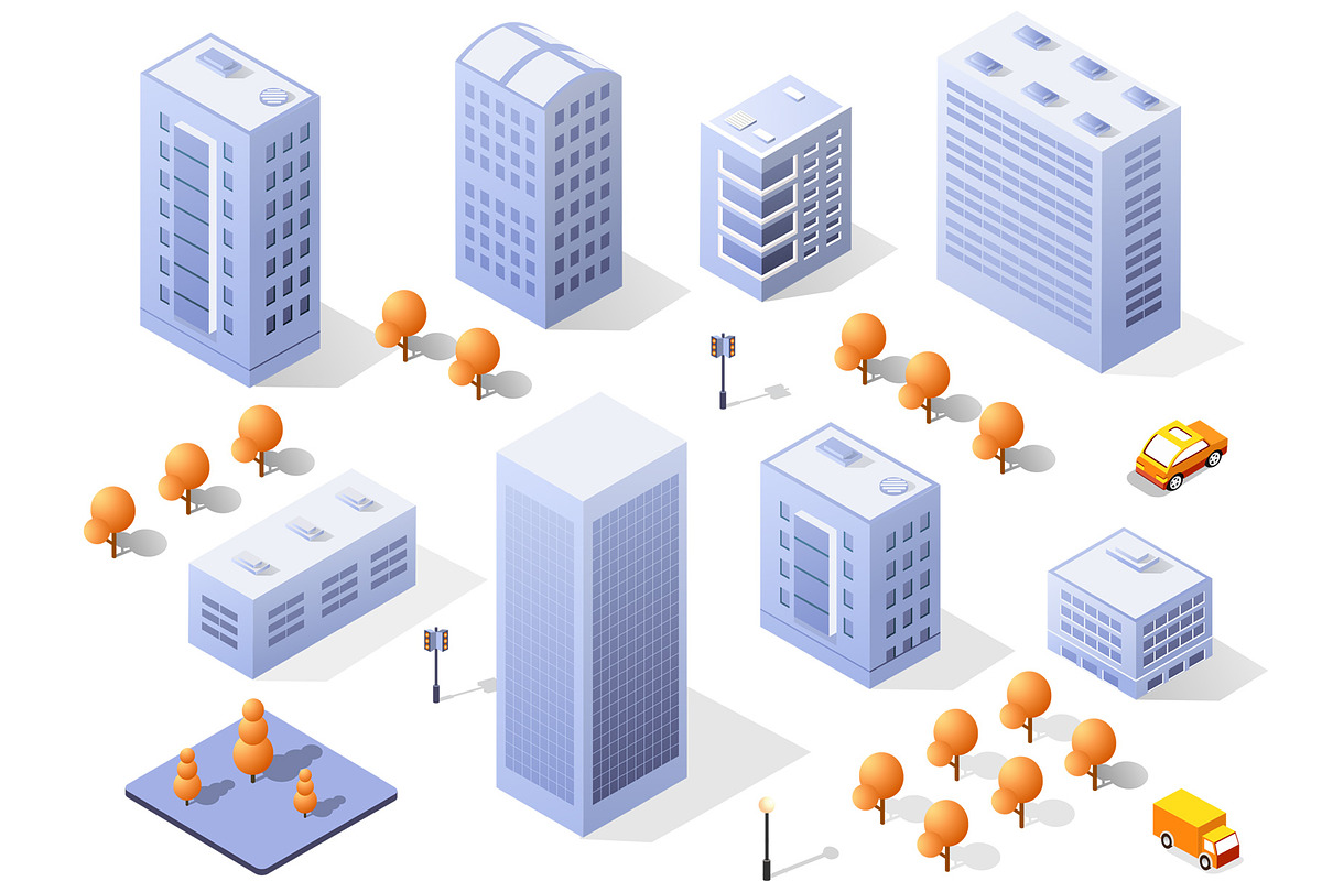 Isometric city constructor, a Graphic by AlexZeL (Photo 3 of 16)