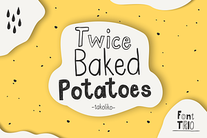 twice bake potatoes - Font Trio