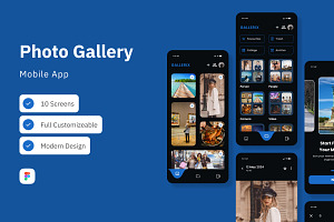Gallerix - Photo Gallery Mobile App, an App Template by trabaskriya