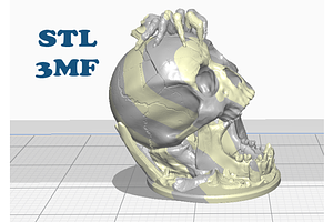 3D STL/3MF Skulls Collection