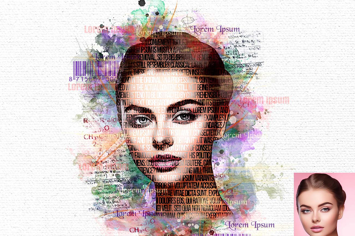 Watercolor Typography FX, an Action Add-On by Studio Retouch (Photo 2 of 13)