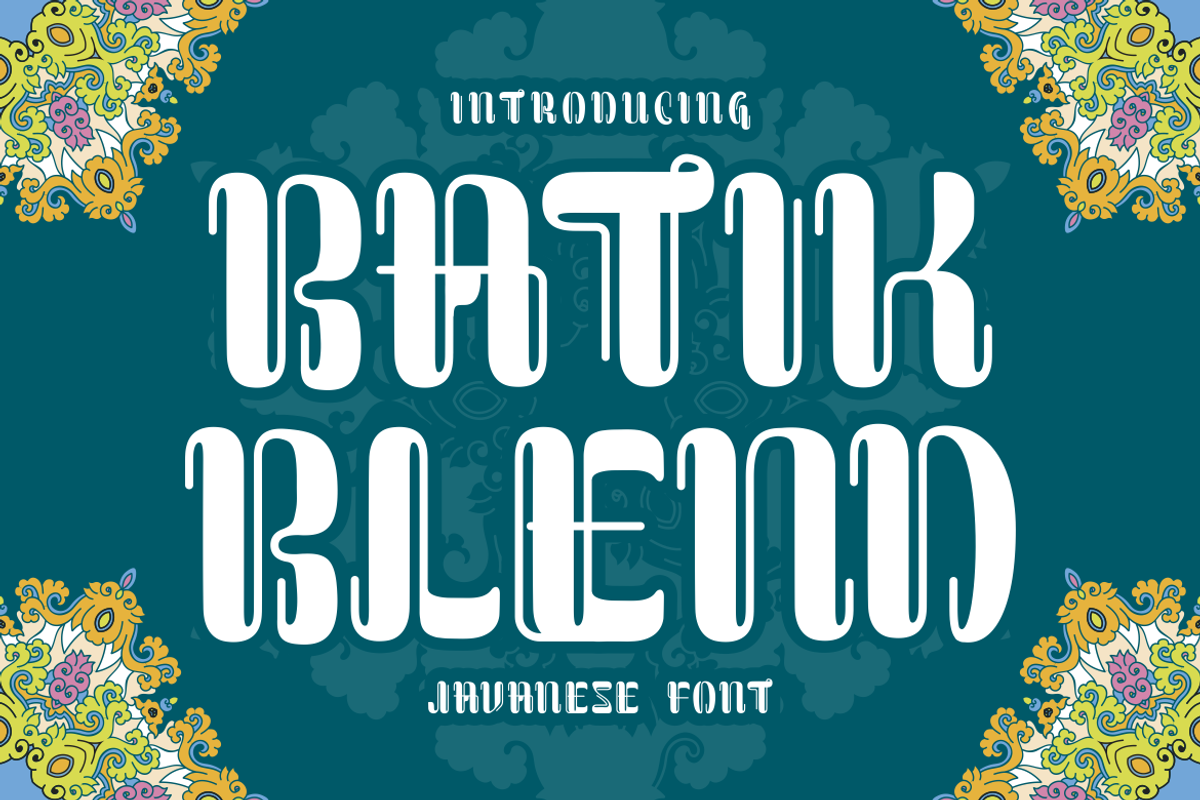 Batik Blend - Javanese Font, a Handwritten Font by PutraCetol Studio (Photo 1 of 4)