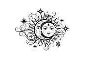 Sun Moon Celestial Mandala Bundle, an Illustration by Gaye Art (Thumbnail 19 of 31)