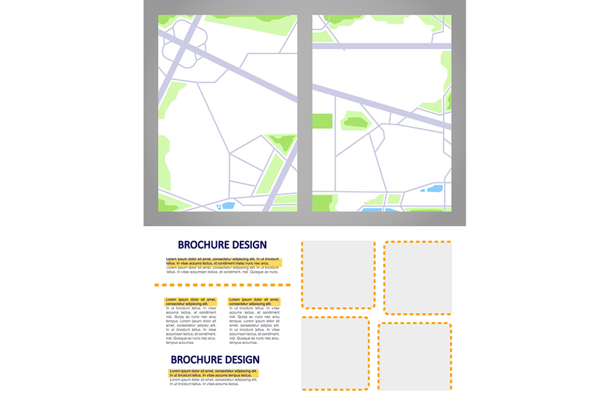 Road infrastructure blank brochure, a Brochure Template by IMG Visuals