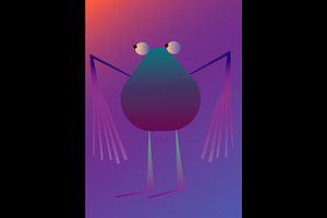 Character with wild colors
