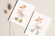 Groovy Silly Goose Clipart, an Animal Illustration by JulzaArt (Thumbnail 4 of 5)