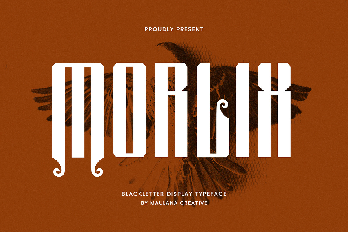 Morlix Blackletter Decorative Displa, a Blackletter Font by Maulana Creative (Photo 1 of 7)