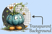 Whimsical Quirky Fall Pumpkin PNG, a Seasonal Illustration by Canvas Craft (Thumbnail 2 of 10)