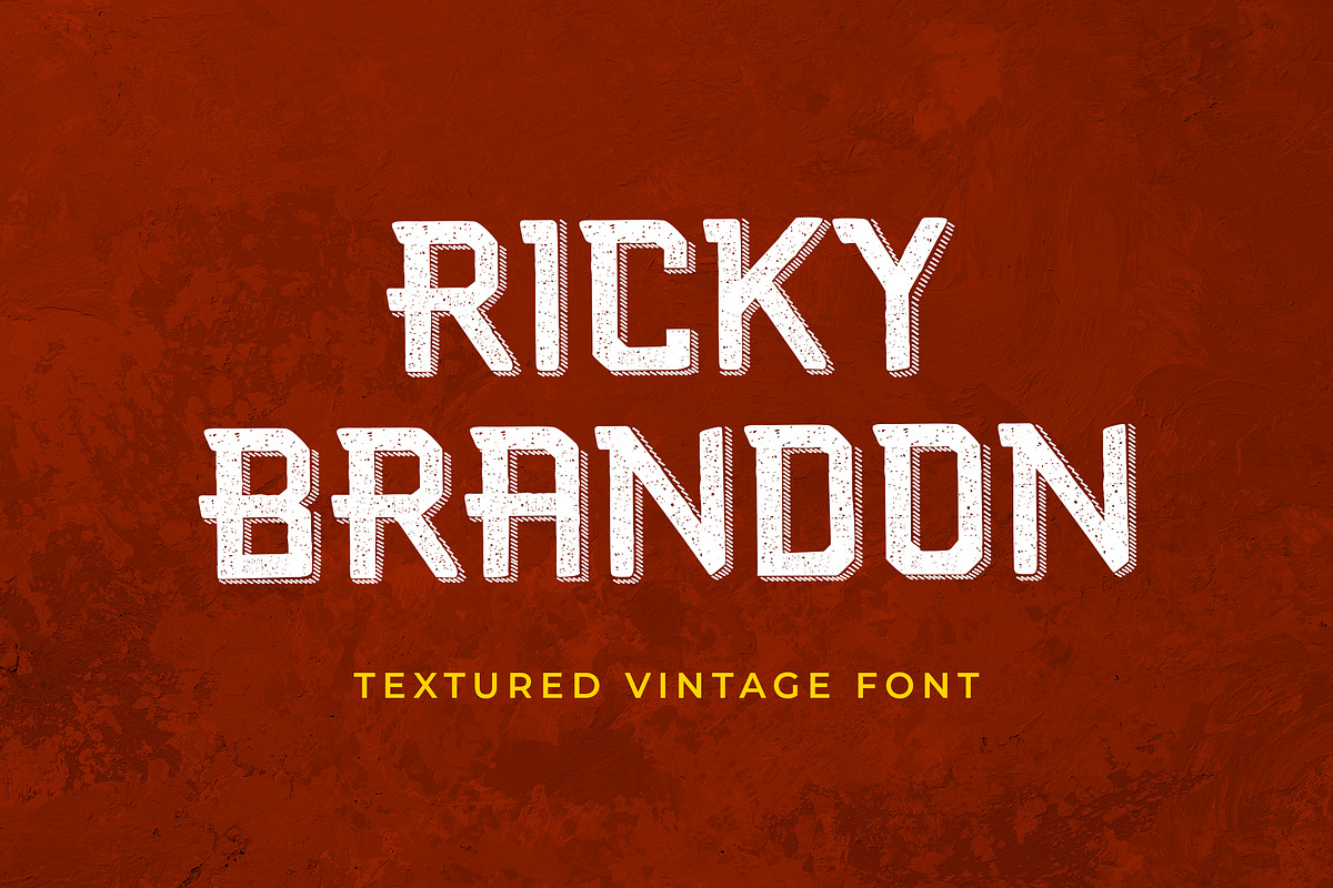 Ricky Brandon Serif Display Font, a Serif Font by UICreative (Photo 1 of 5)