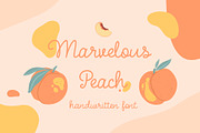 Marvelous Peach | handwritten font, a Script Font by Wander Designs (Thumbnail 1 of 5)