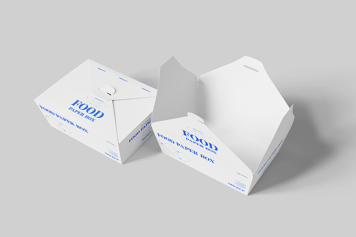Editable Food Paper Box Mockup, an Advertising Mockup by bimockup (Photo 5 of 6)