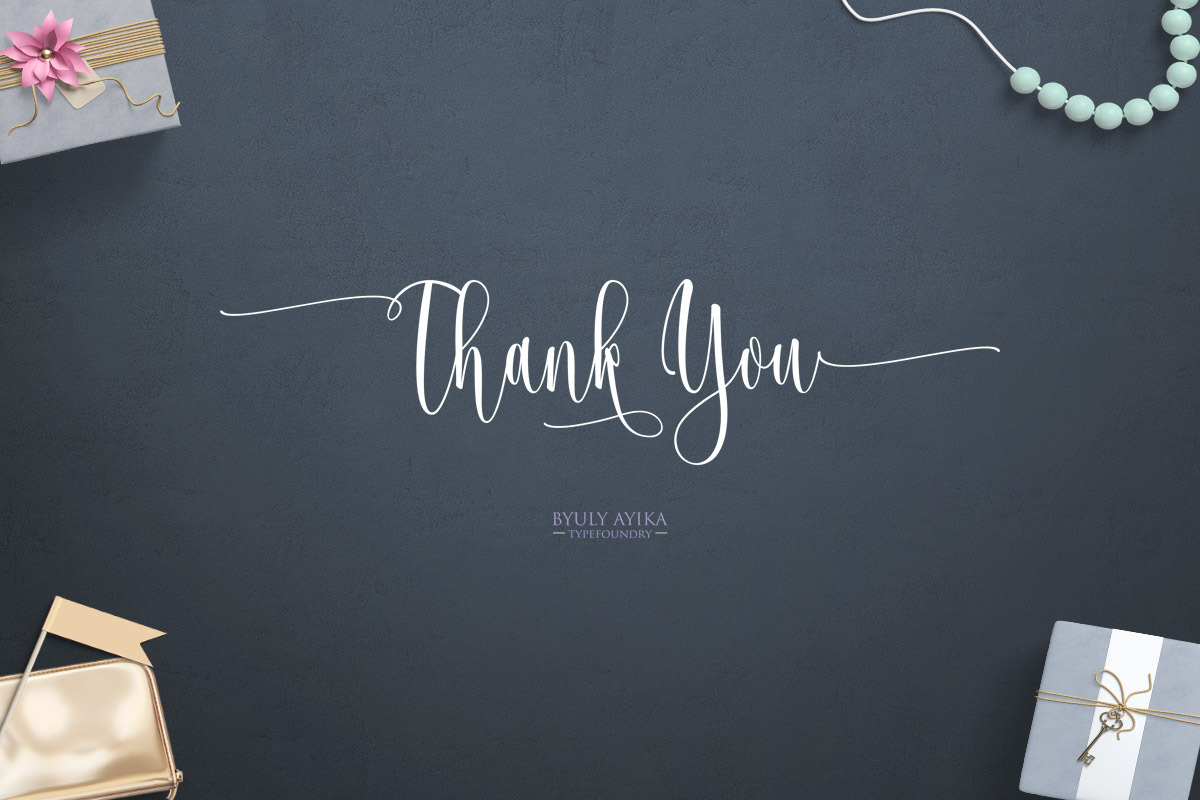 Josephira Fancy Script Font, a Script Font by Byuly Ayika (Photo 14 of 14)